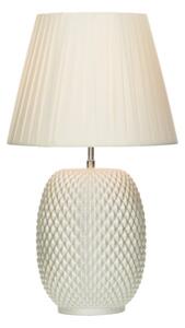 Aneta Lighting Cornelia Bordslampa Pärlemor Silver/Vit skärm inkl skärm