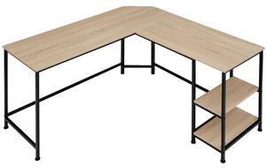 Tectake 404232 skrivbord hamilton - industriellt lätt trä, ek sonoma
