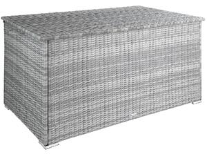 Tectake 404248 dynbox oslo med aluminiumram, 145x82,5x79,5cm - ljusgrå