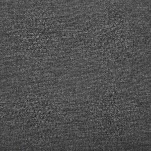 Dubbelsäng Grå Polyester med Vit LED Belysning 160 x 200 cm Sängram Vintage Retro Beliani
