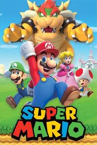 Poster, Affisch Super Mario - Character Montage, (61 x 91.5 cm)