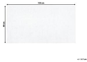 Shaggy Matta Vit 80 x 150 cm Modern Hög lugg Tuftad Rektangulär matta Beliani