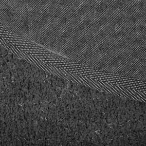 Shaggy Matta Mörkgrå 160 x 230 cm Modern Hög lugg Tuftad Rektangulär matta Beliani
