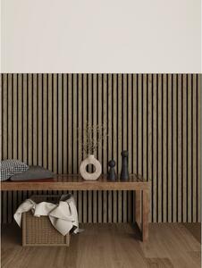 Trälamell akustikpanel| 1200x600x18mm | valnöt | 2-pack