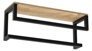 Handdukshängare för vägg med en policí 14x40 cm svart
