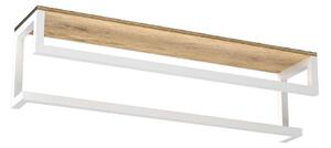 Handdukshängare för vägg med en policí 14x60 cm vit