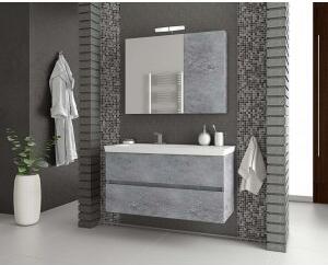 Badrumsmöbler Luxus 100 cm - Betong grå