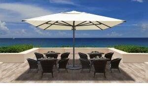 Sunrise Parasoll Premium - 4 x 4 m