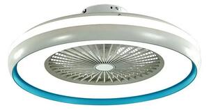 LED taklampa med en fläkt LED/45W/230V 3000/4000/6500K blå