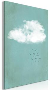 Canvas Tavla - Cumulus and Birds Vertical - 40x60