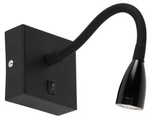 Modern flexibel vägglampa svart LED - Flex