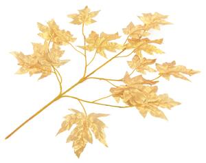 Konstgjorda blad lönn 10 st guld 75 cm