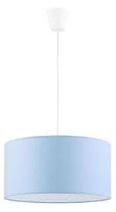 Hängande takkrona på ett snöre för barn RONDO KIDS 1xE27/15W/230V blå
