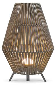 Golvlampa Taupe med dimbar LED, IP54, uppladdningsbar med fjärrkontroll - Conta