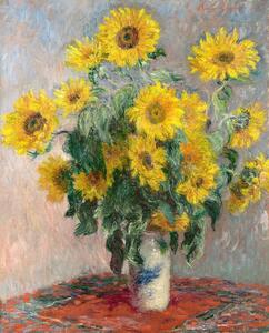 Bildreproduktion Bouquet of Sunflowers (1881), Claude Monet