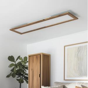 Brilagi - LED taklampa SLIMFRAME WOOD LED/58W/230V 124x34 cm brun