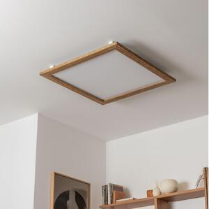 Eglo - LED fäst panel SALOBRENA-RW WOOD LED/34W/230V 2700/4000K brun