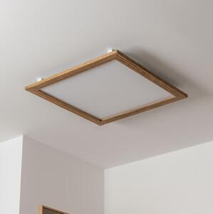 Brilagi - LED taklampa SLIMFRAME WOOD LED/58W/230V 64x64 cm brun