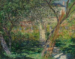 Bildreproduktion A Garden in Vetheuil; Le Jardin de Vetheuil, 1881, Claude Monet