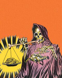 Illustration Skeleton witch, CSA Images