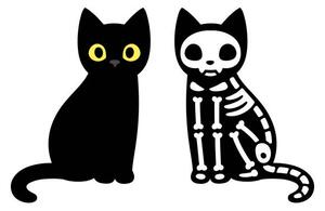 Illustration Cartoon cat skeleton, Sudowoodo