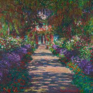 Bildreproduktion En gångväg i Monets trädgård, Giverny, 1902, Claude Monet