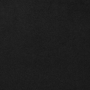 Sidobord med Förvaring Svart Sammetsklädsel Svarta Ben 46 x 50 x 35 cm Beliani