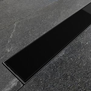 Dusch Avlopp Flowline Black 60 cm Svart Blank