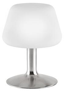 Stålbordslampa med opalvitt glas inkl LED och touchdimmer - Tilly