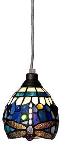 Nostalgia Design Trollslända T06-13 Fönsterlampa Tiffany 13Cm Safirblå