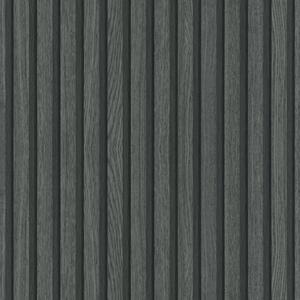 Noordwand Tapet Botanica Wooden Slats svart och grå