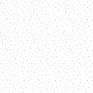 Noordwand Tapet Mondo baby Confetti Dots vit, rosa och beige