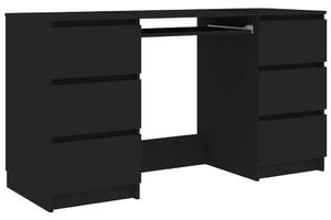 Skrivbord svart 140x50x77 cm konstruerat trä