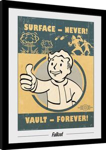 Inramad poster Fallout - Vault Forever
