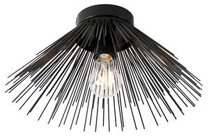 Art Deco plafondlamp zwart - Broom