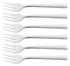 ZWILLING Dinner 6-st, Set med tårtgafflar, Silver