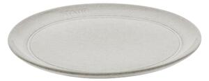 Staub Dining Line Tallrik plan 20 cm, Ceramic, White Truffle