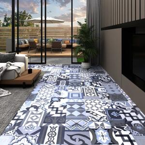 PVC-golvbrädor självhäftande 5,11 m² färgat mönster