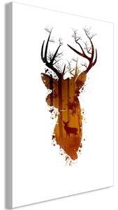Canvas Tavla - Deer in the Morning Vertical - 40x60