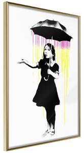 Inramad Poster / Tavla - Banksy: Nola - 30x45 Guldram