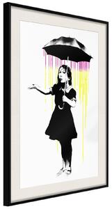 Inramad Poster / Tavla - Banksy: Nola - 20x30 Guldram