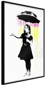 Inramad Poster / Tavla - Banksy: Nola - 30x45 Guldram