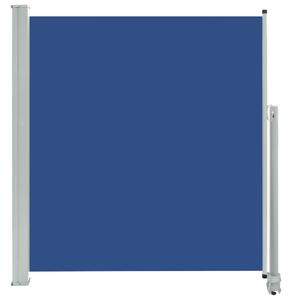 Infällbar sidomarkis 140 x 300 cm blå