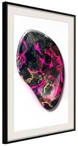 Inramad Poster / Tavla - Lucky Stone - 20x30 Guldram med passepartout