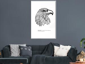 Inramad Poster / Tavla - Symbol of Freedom - 30x45 Svart ram