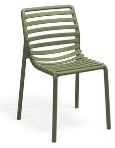 Stol Doga, sh.47,5 cm, stapelbar, mossgrön
