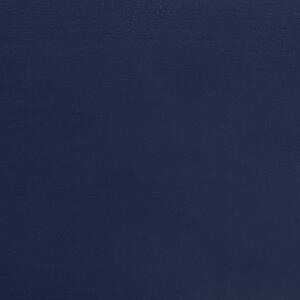 Dubbelsäng Marinblå Trä 180 x 200 cm Sängram Lamellbas Beliani