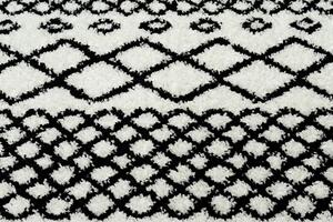 Matta BERBER SAFI N9040 vit/svart Fringe Berber marockansk shaggy