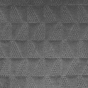 Prydnadskudde Grå Bomull 45 x 45 cm Geometriskt mönster Fyrkantig Triangel Minimalistisk Modern inredning Hemtillbehör Beliani