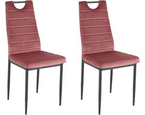 PAXVILLE Matstol 2-pack Sammet/Rosa -